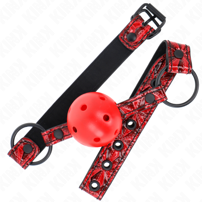 Diamond pattern ball 4.5 cm gag model 1 64.5 cm adjustable 42-60 cm