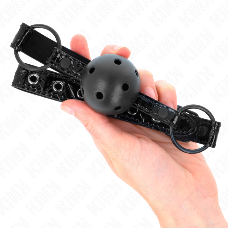 Diamond pattern ball 4.5 cm gag model 3 64.5 cm adjustable 42-60 cm