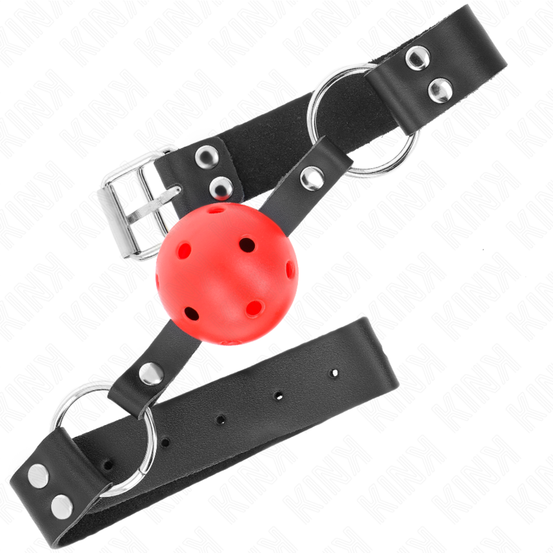 Breathable ball 4 cm bag with double red rivet 62.5 x 2.5 cm adjustable 42-58 cm