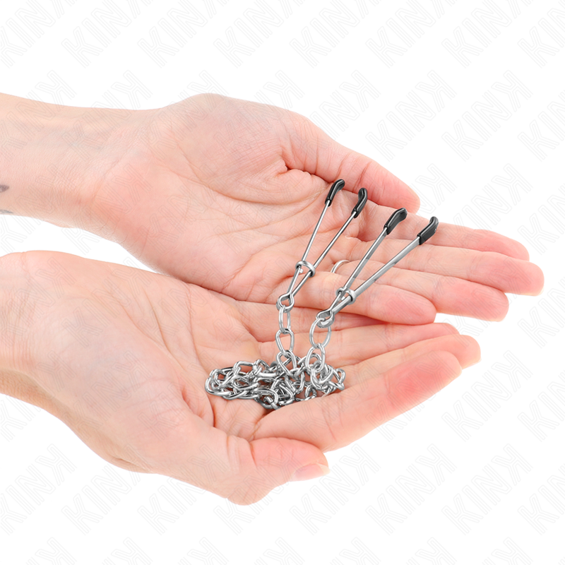 Thin phone clips with thick chain 30 cm