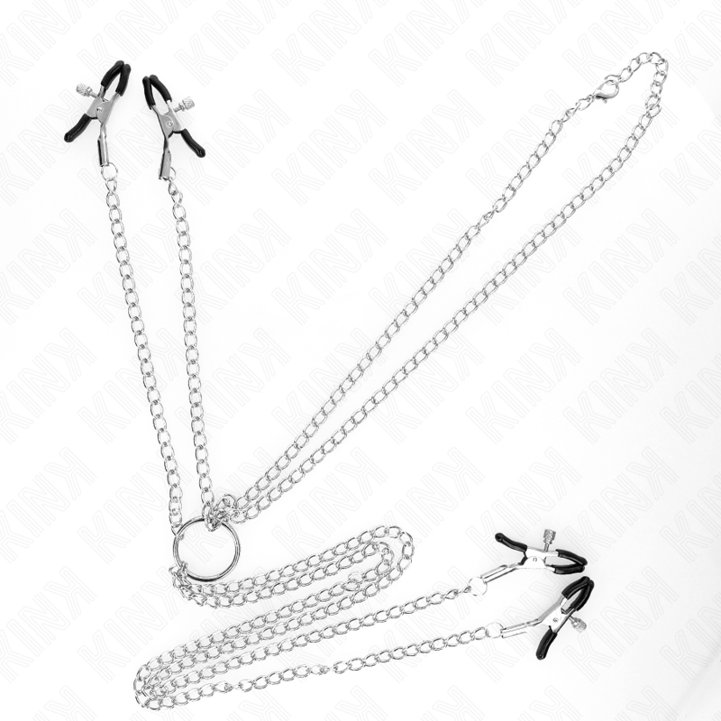4 adjustable silver nipple and clit clamps