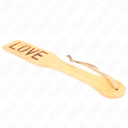 Bamboo palette with love word 32 x 5.5 cm