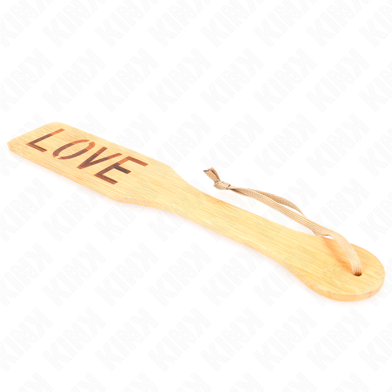 Bamboo palette with love word 32 x 5.5 cm