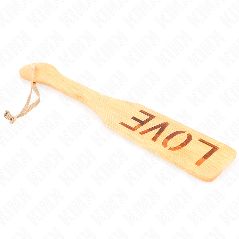 Bamboo palette with love word 32 x 5.5 cm