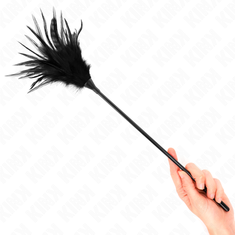 Several black tickling feathers 45 cm