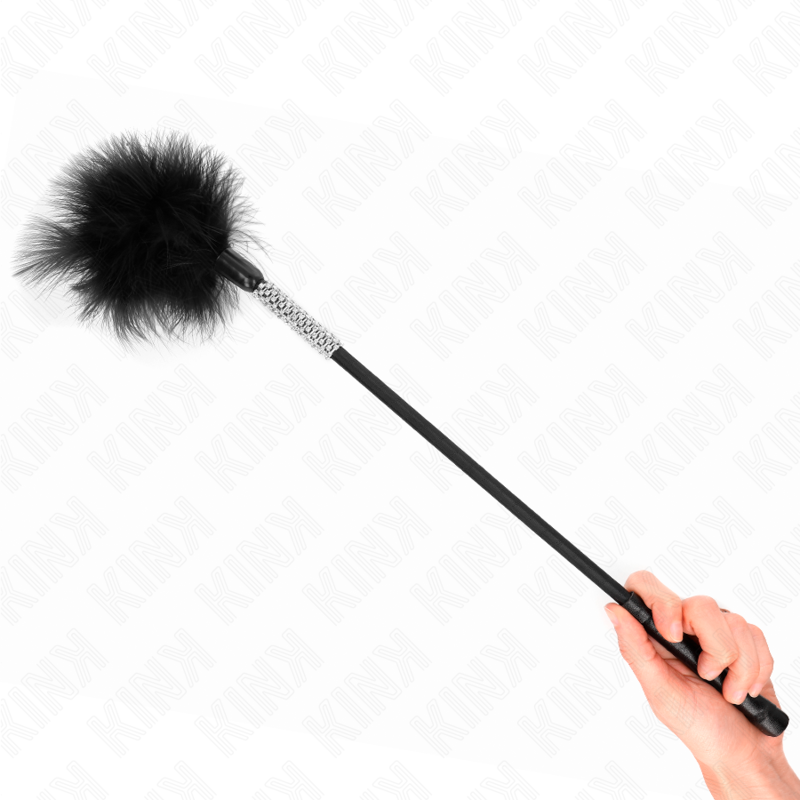 Feathers with rhinestone handle 50 cm