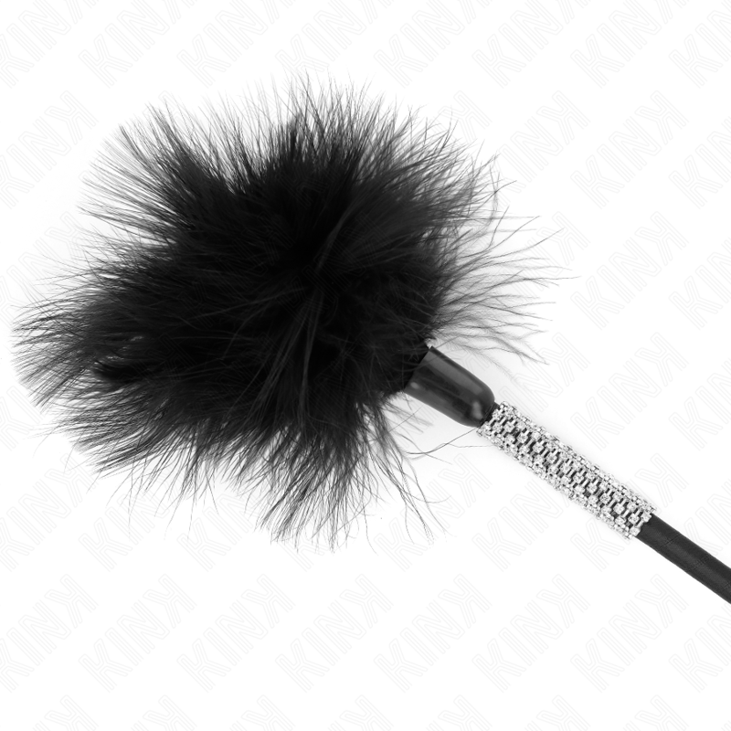 Feathers with rhinestone handle 50 cm