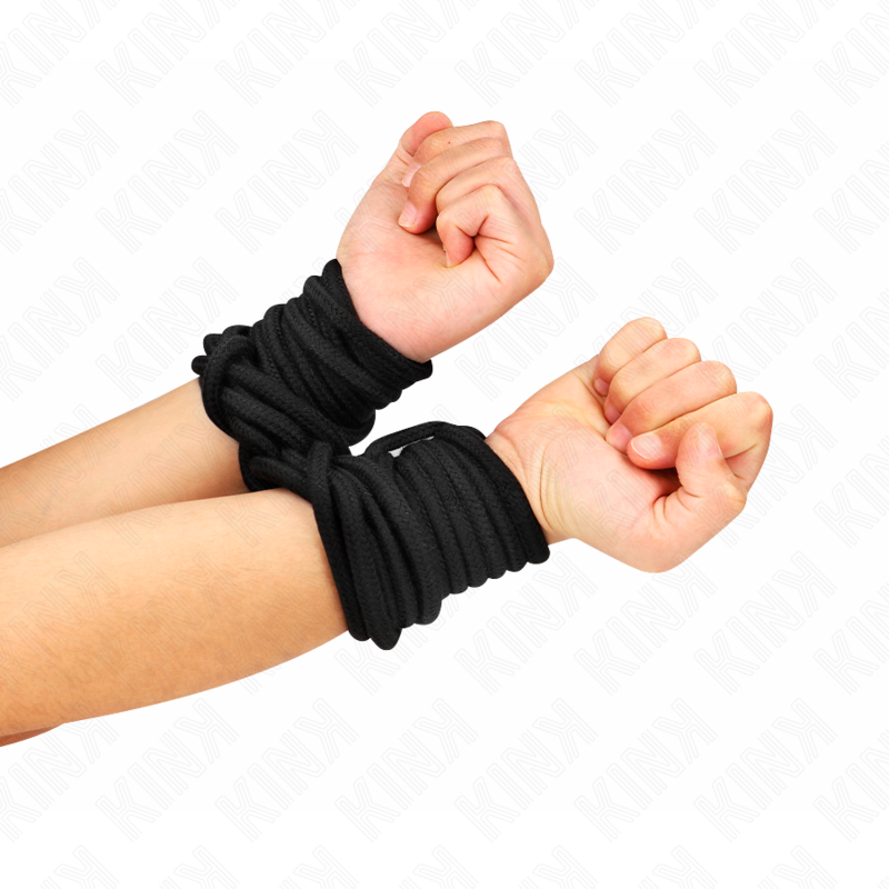 10 meter black cotton rope