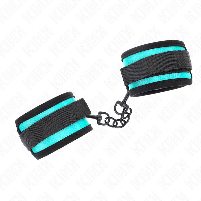 Adjustable Black-Blue Hook and Loop Nylon Wrist Braces 18-32cm x 5cm