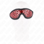 Red diamond pattern headband 20.5 x 6 cm