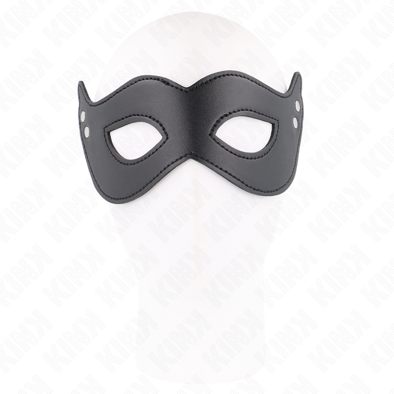 Leatherette mask with rivets model 1 26 x 8 cm