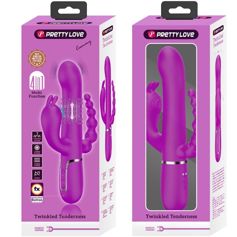 Cammy 4-in-1 Multi-Function Triple Vibrator Pink