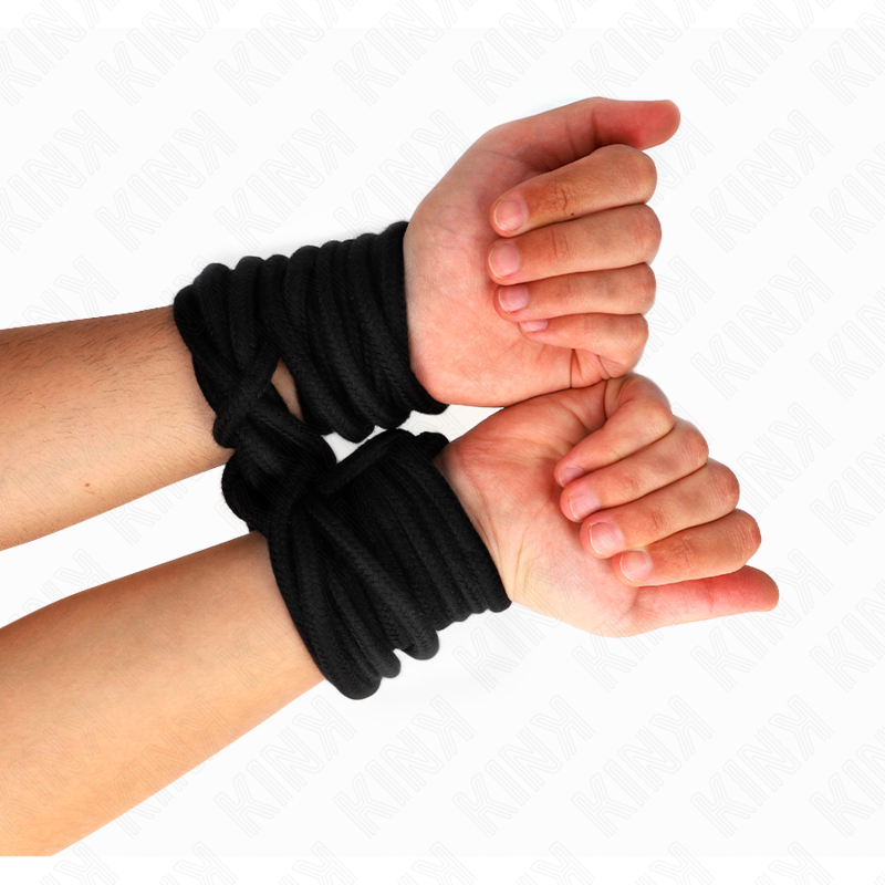5 meter black cotton rope