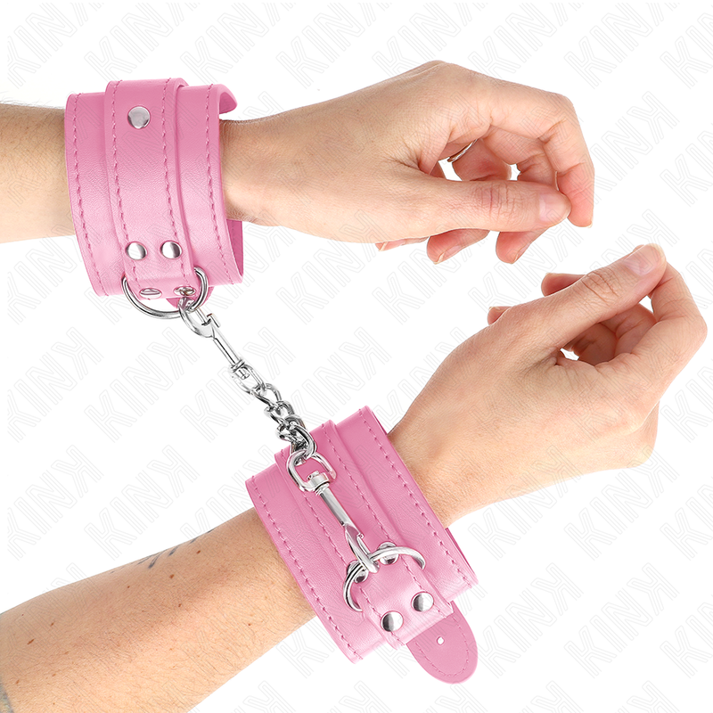 Single pink adjustable wrist restraints 20-23 cm x 5.5 cm