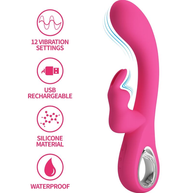 Novak Rabbit Vibrator 12 Vibrations Pink