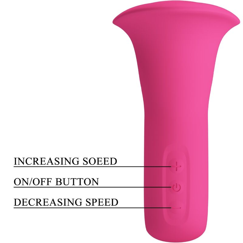Clyde Oral Vibrator Vibrating Tongue 12 Vibrations Pink