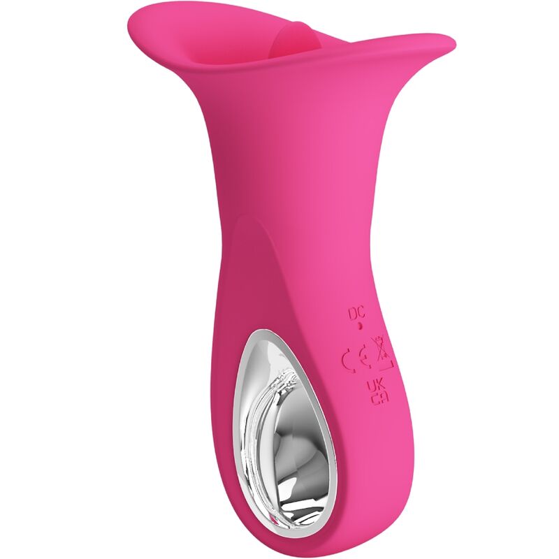 Clyde Oral Vibrator Vibrating Tongue 12 Vibrations Pink