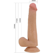 Large realistic dildo 22 cm flesh