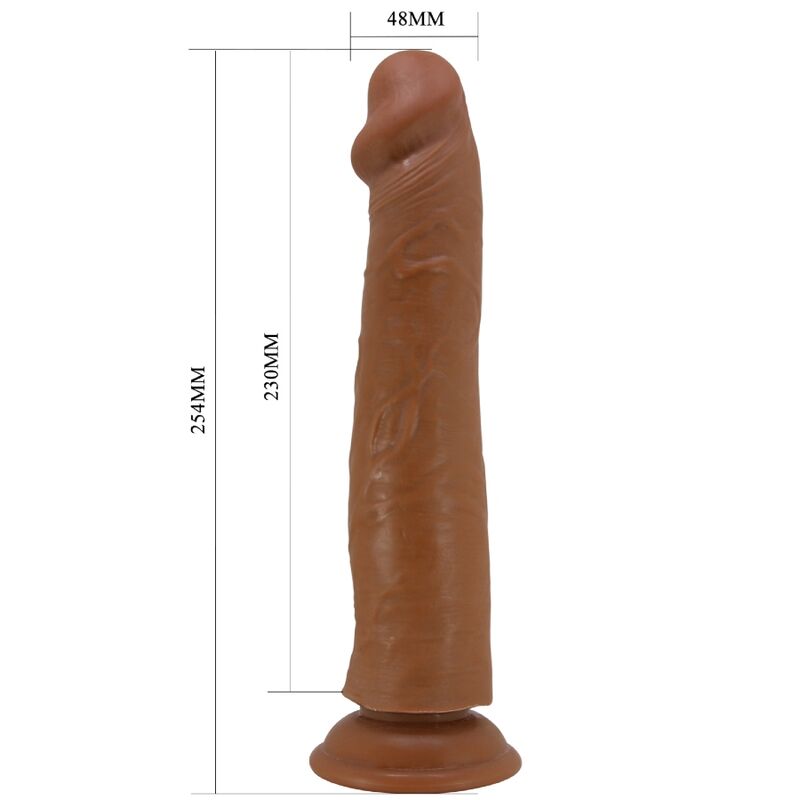 Sharife realistic dildo 25 cm brown