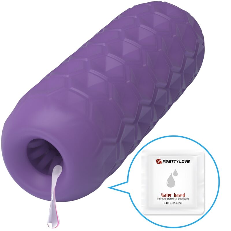 Purple Double Ball Male Masturbator