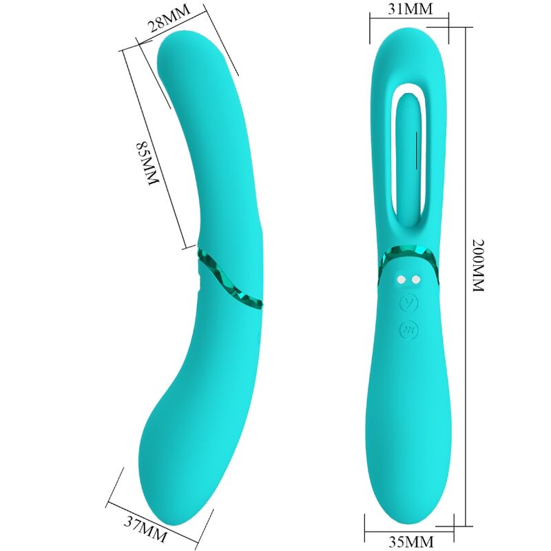 Lexie G-spot vibrator 7 vibrations blue
