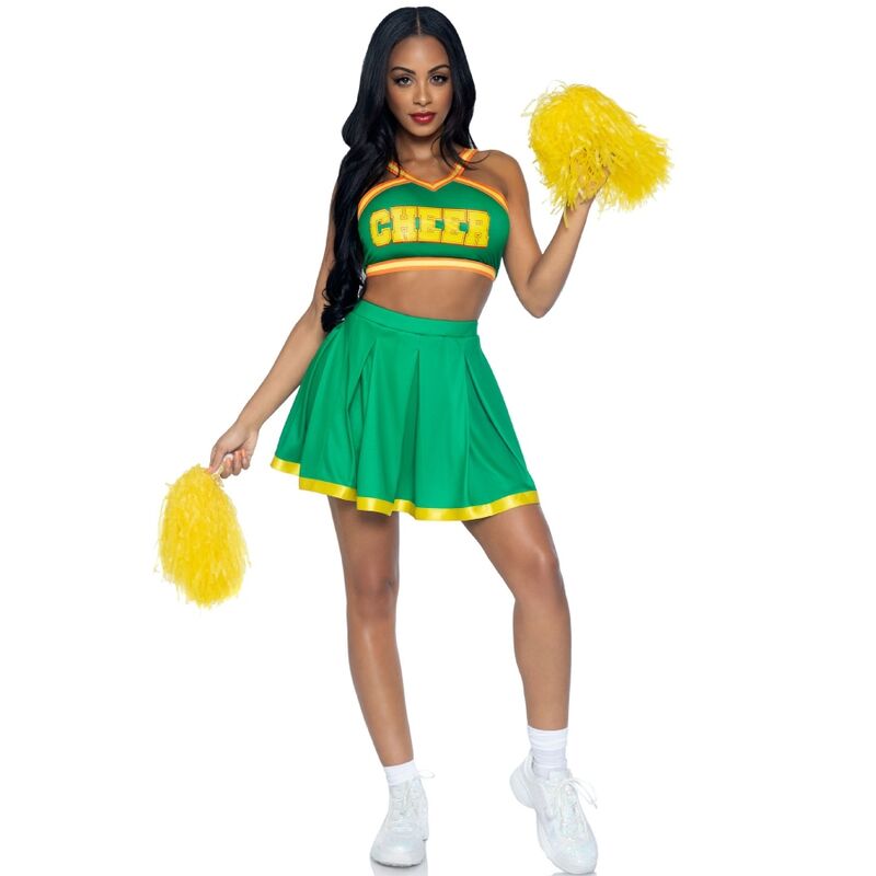 Costume pom-pom girls vert m/l