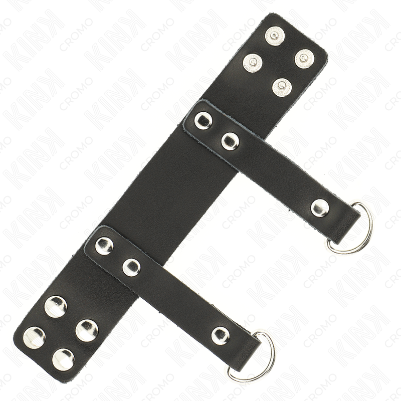 Penis ring with "D" shaped rings 18.5 x 3.3 cm