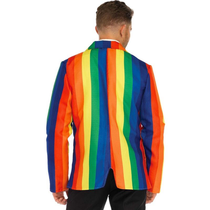 Blazer + rainbow tie s