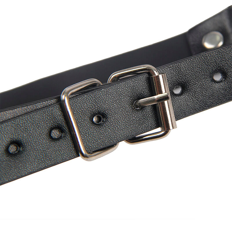 953720 black bondage leather nipple clamps one size