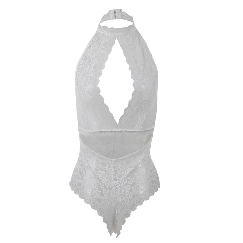 953867 white lace bodysuit l/xl