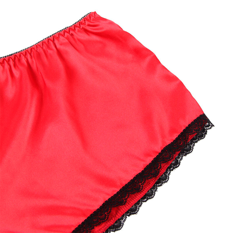 953898 silk and lace nightgown + red panties s/m