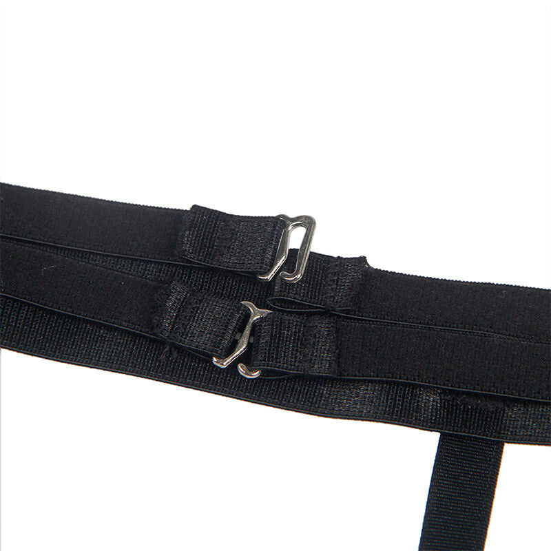 954147 bodysuit with suspenders black s/m