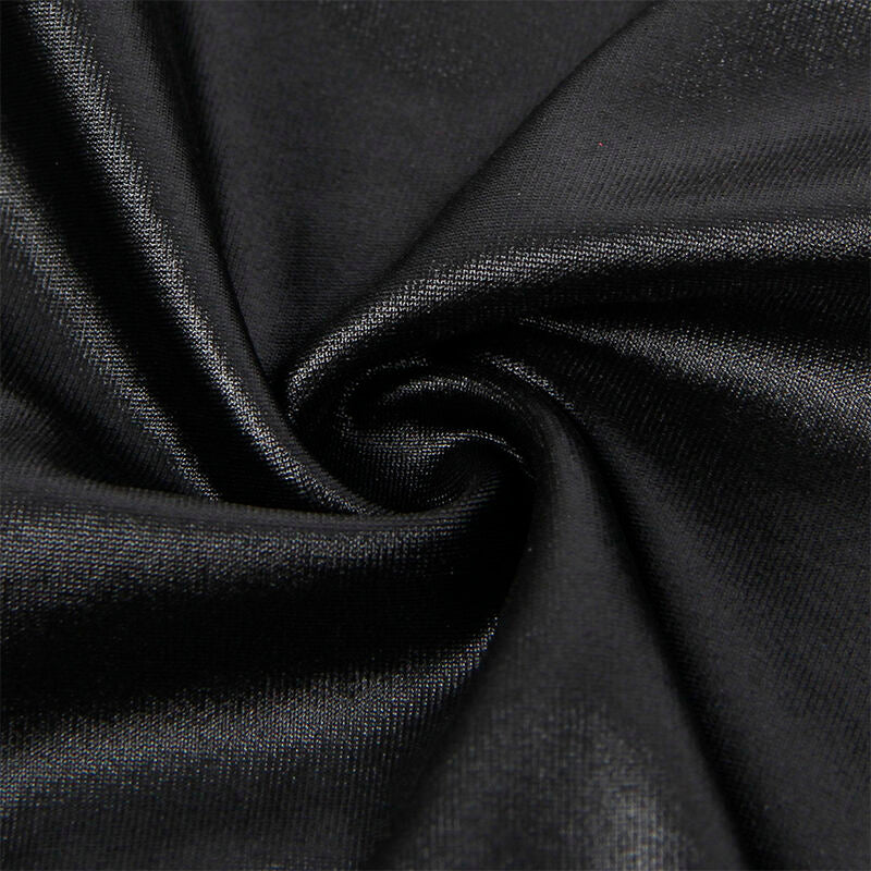 954406 robe bondage en cuir noir s/m