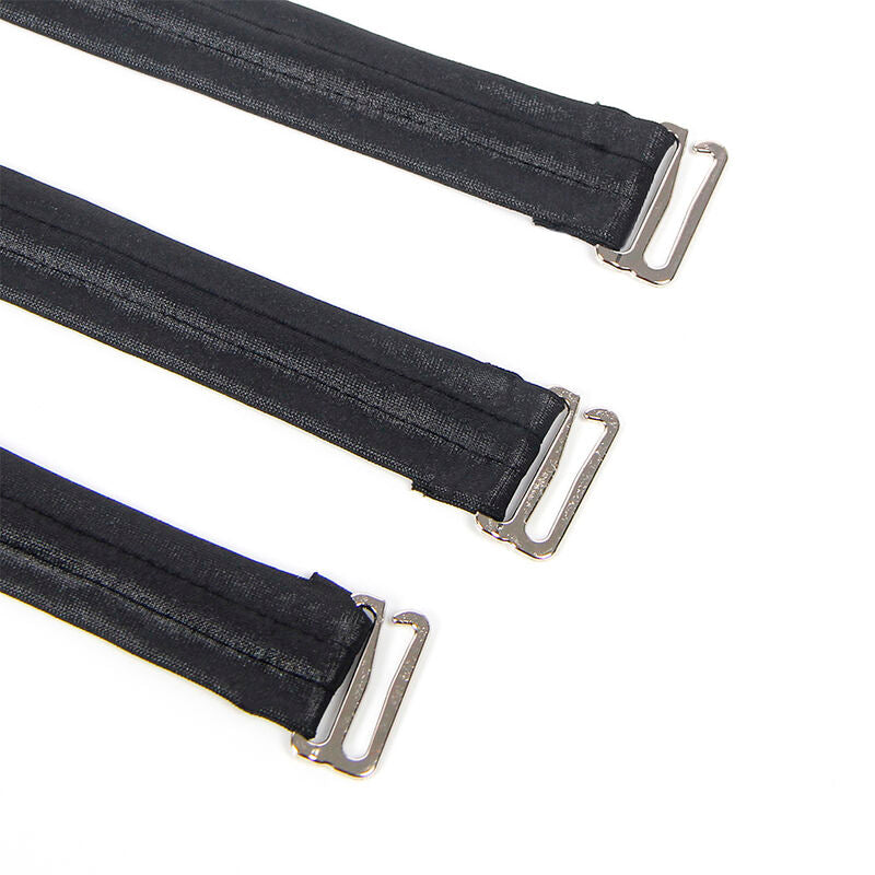 954406 robe bondage en cuir noir s/m