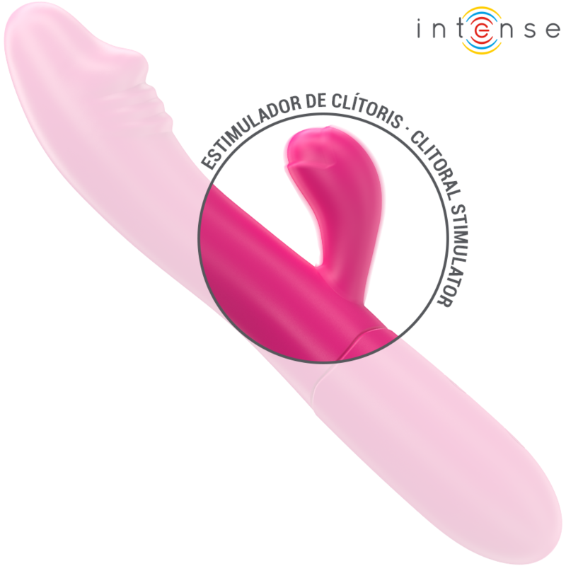 Ivy flexible vibrator 10 vibrations with stimulating tongue pink