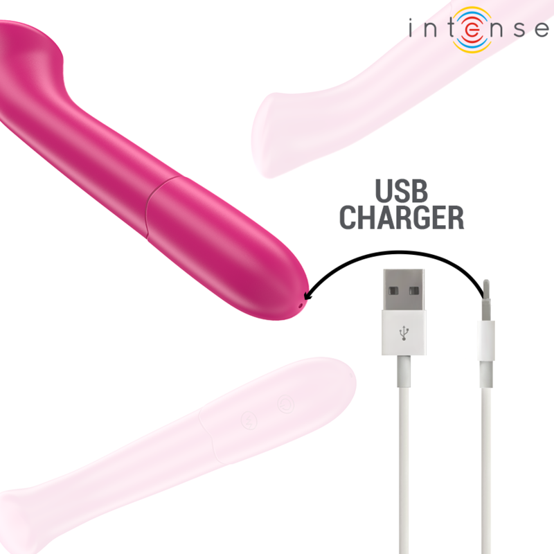 Paty vibrator 19 cm flexible 10 vibrations model 2 pink