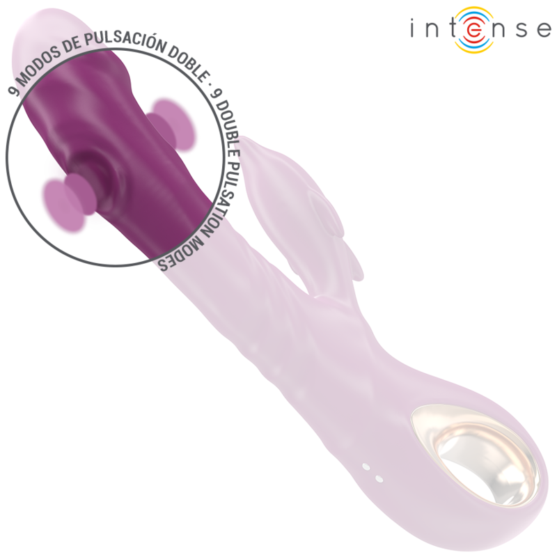 Halle multifunctional vibrator with stimulating tongue purple dolphin