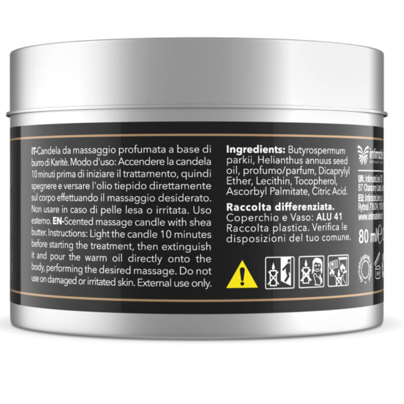 Chocolate massage candle