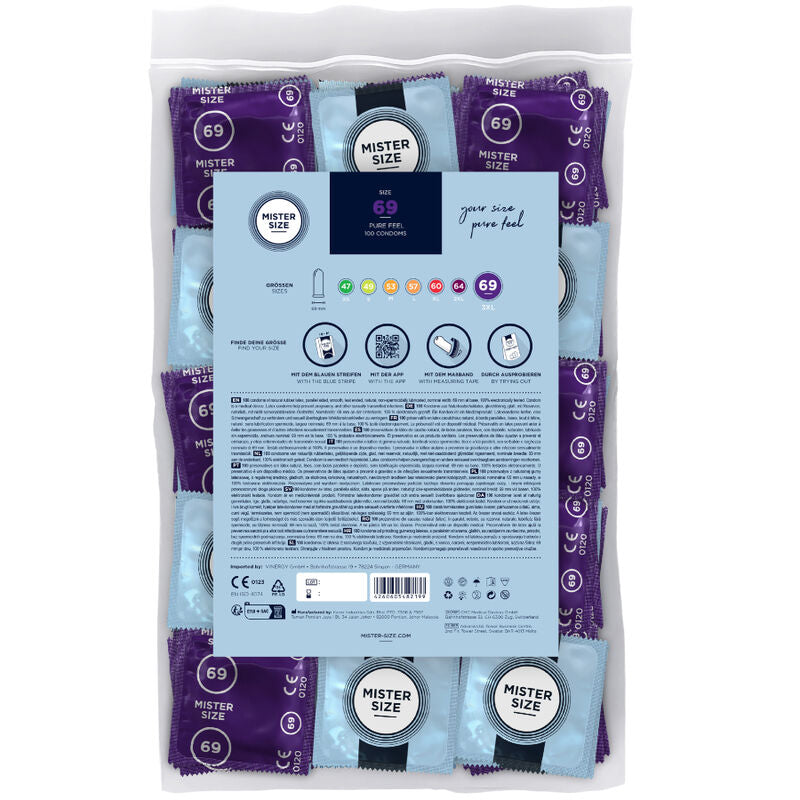 Préservatifs taille xxxl 69 mm (100 unités)