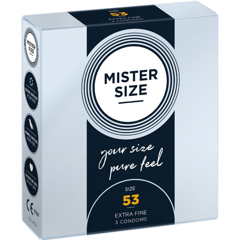 Préservatif taille m 53 mm (3 unités)