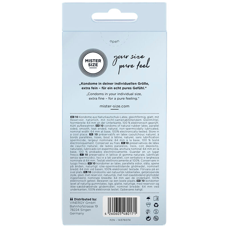 Préservatifs taille xxl 64 mm (10 unités)