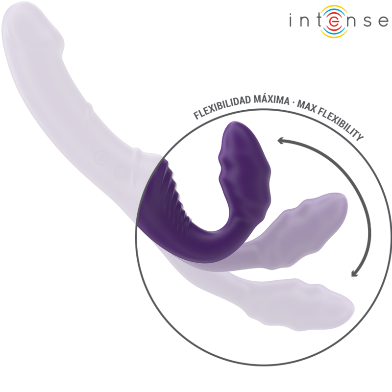 Jill double vibrator 20 cm purple remote control