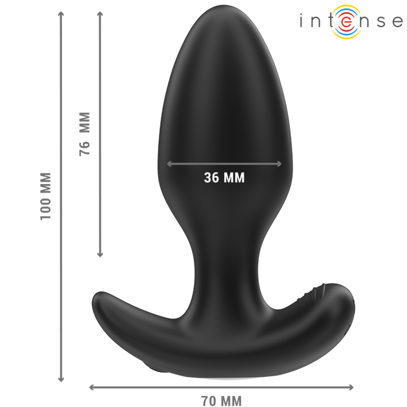 Joey anal plug 10 vibrations noir télécommande
