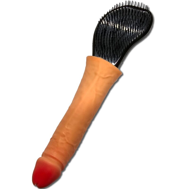 Brosse  cheveux avec pénis  la pointe