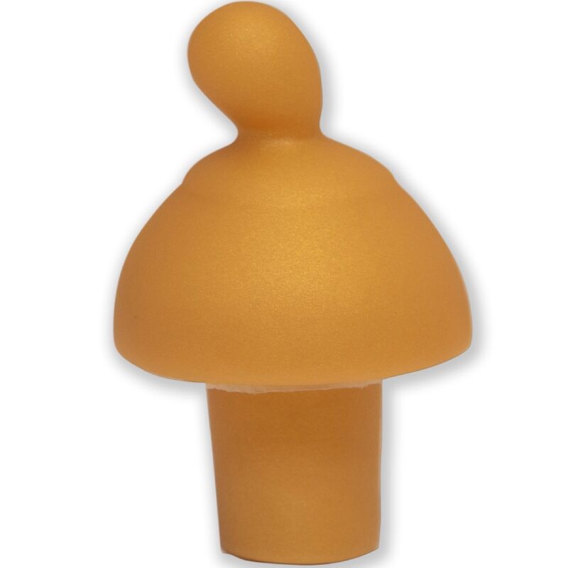 Plug en forme de seins dorés