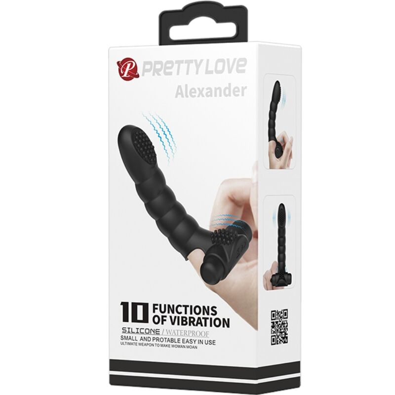 Alexander Finger Vibrator 10 Vibrations Black