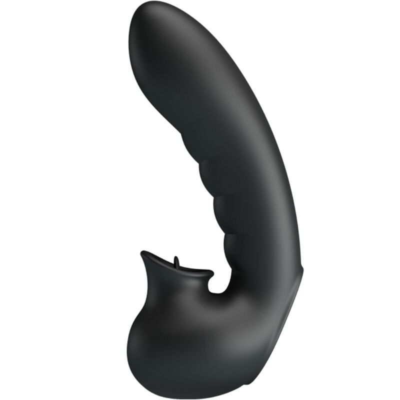Hobgoblin Vibrating Finger Box 12 Vibrations + Clitoris Stimulator Black