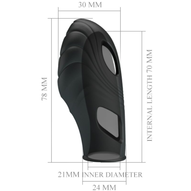 Black Lich Silicone Finger Vibrator