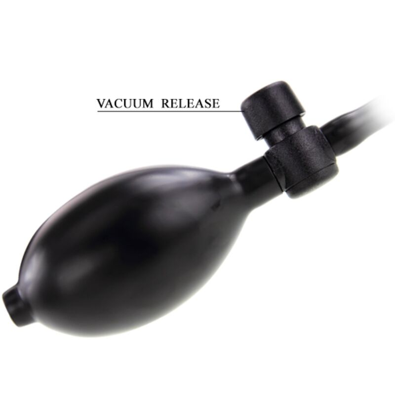 Plug anal gonflable noir