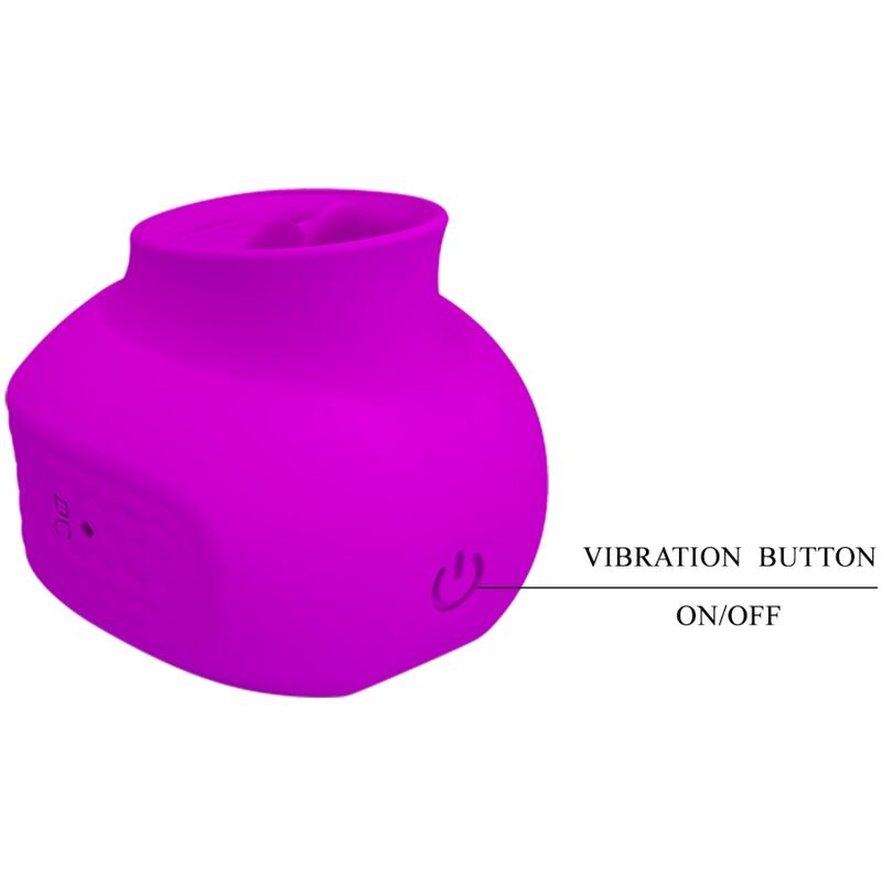 Estelle Tongue Clitoris Stimulator 12 Vibrations Purple